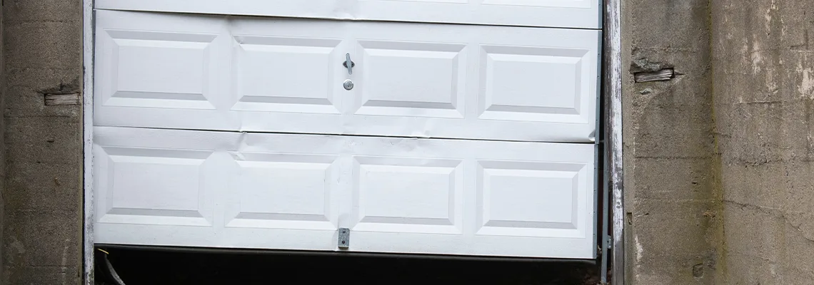 Garage Door Got Hit By A Car Dent Removal in Granite City, IL